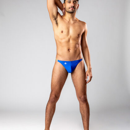 Florascape Blue Swimsuit - Front View Full Body
