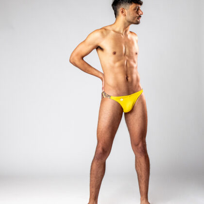 Florascape Yellow Swimsuit - Front View Full Body