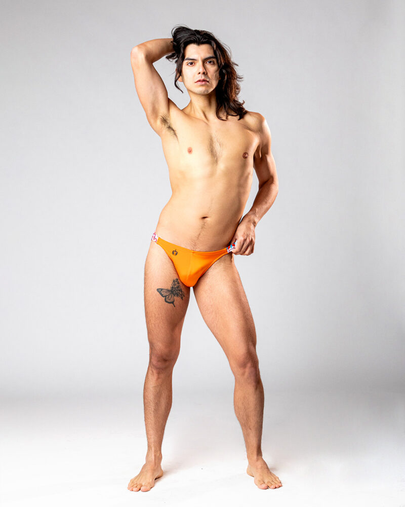 Sun-Flare Tiger Swimsuit - Front View Full Body