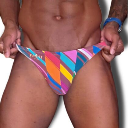 Bikini Rainbow Glitch - Battle Gear AZ - Full Front | Battle Swim Gear | Swimsuits