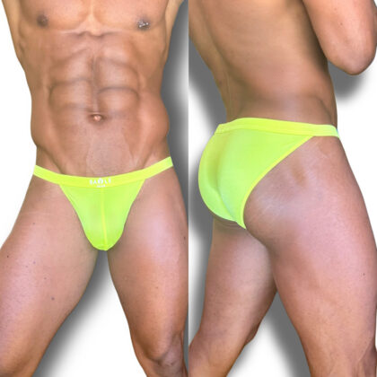 Solid Electric Yellow Swimsuit - Battle Gear AZ - Full | Battle Swim Gear | Swimsuits