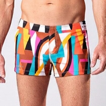 Swimsuit Pride Trunks Geometric Spectrum