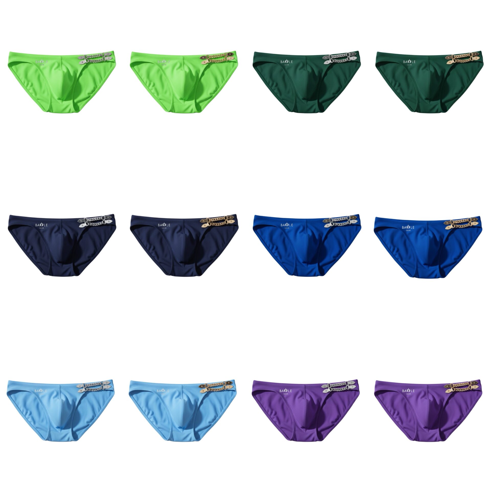 Double ChainZ Swim Bikini Briefs - Image 4